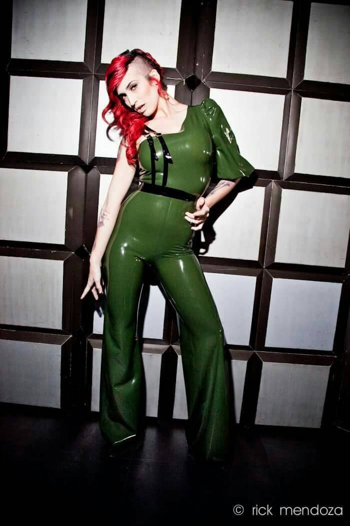 Double Suspender Belt, made-to-measure latex by Blacklickorish