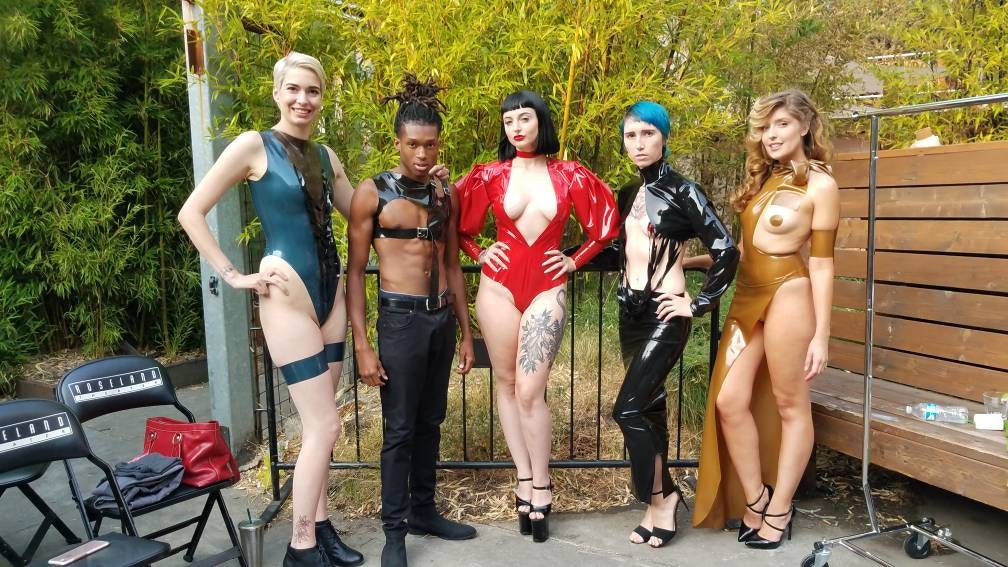 Rosette Bodysuit, latex, view 2 of 2