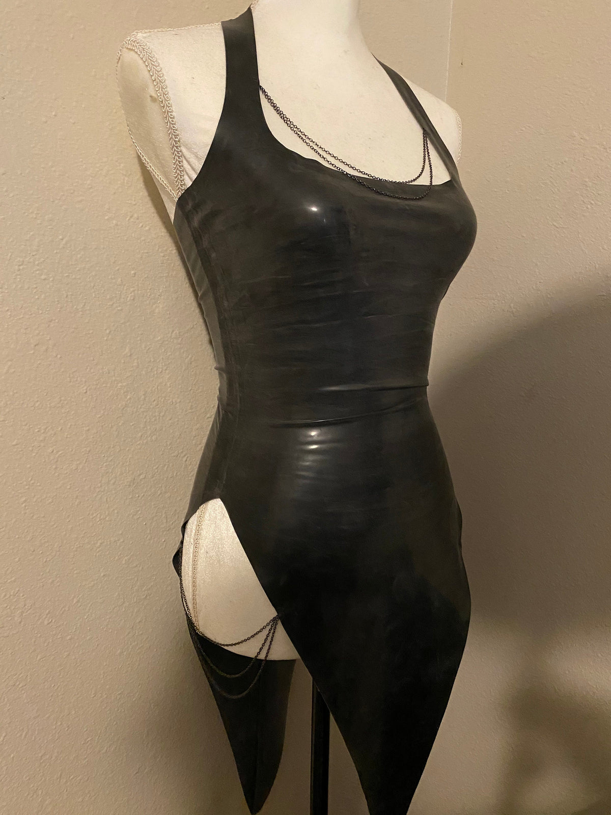 Drip Dress, made-to-measure latex by Blacklickorish