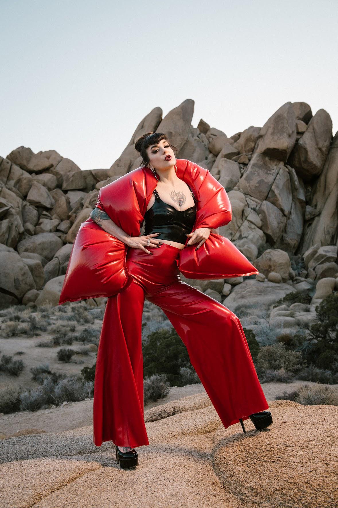 Latex Inflatable Boa, made-to-measure latex by Blacklickorish