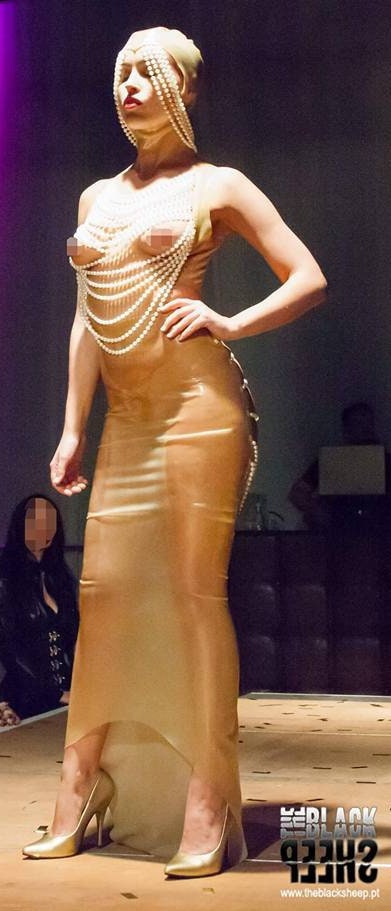 Pearled Open Bum Skirt