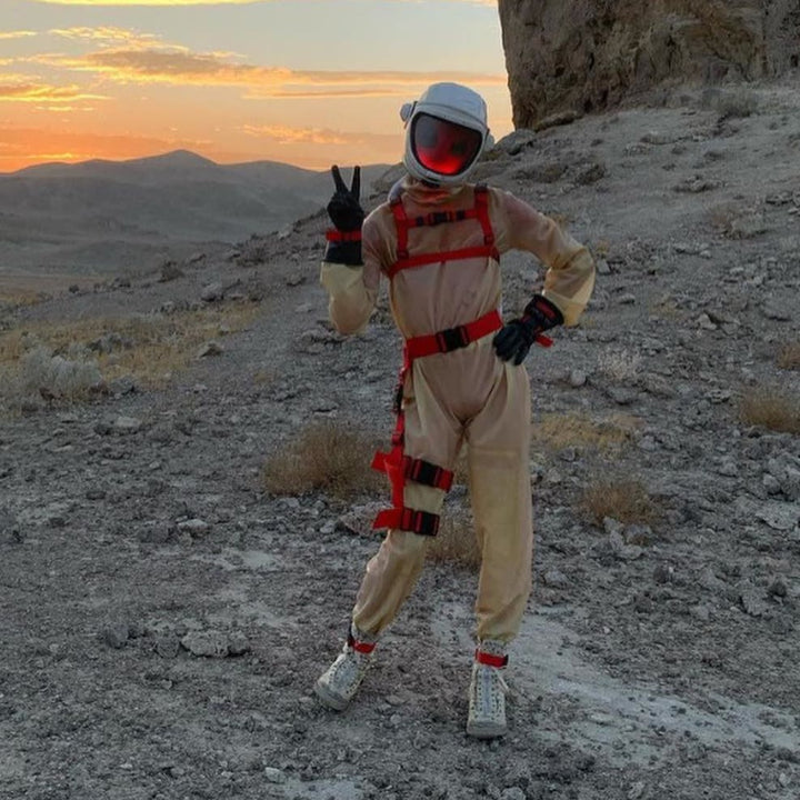 Astronaut-style suit made with costume designer Tantron. Directed by Jared Hogan.