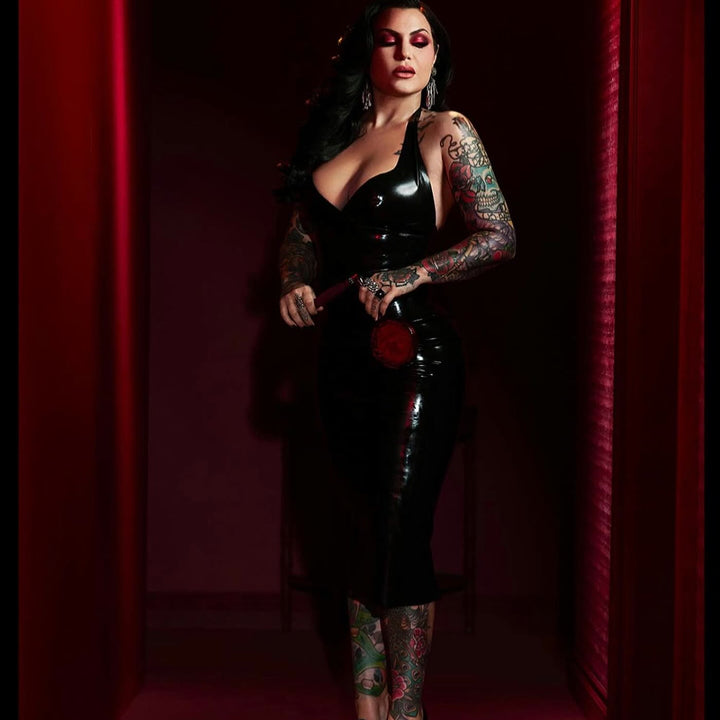 Bella Dress worn by Bailey Sarian. Styling by La Cris Ort.