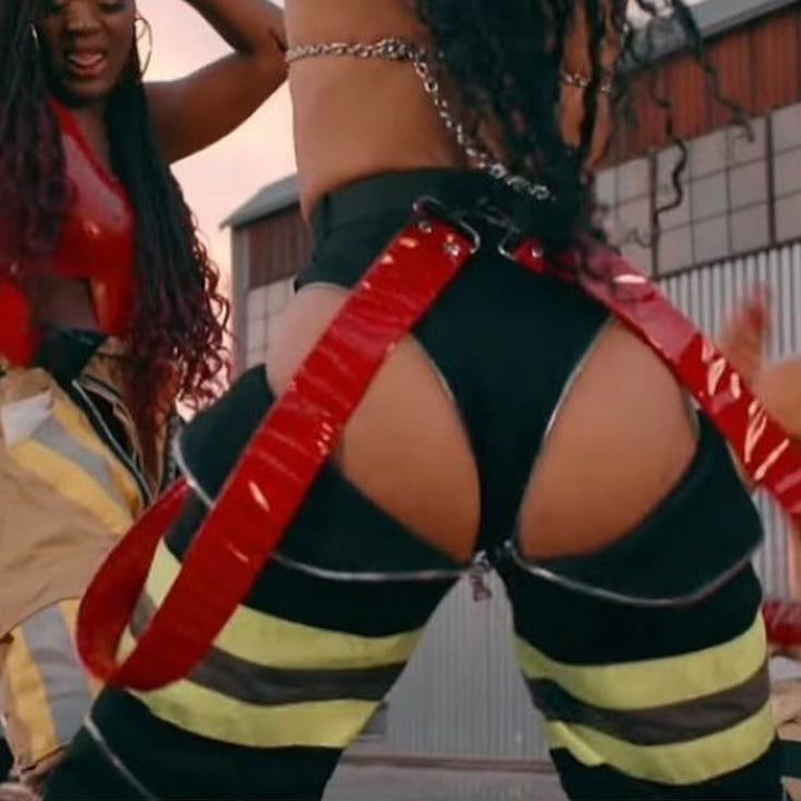 Latex looks worn by the dancers. Styling by Nothing But Trouble.