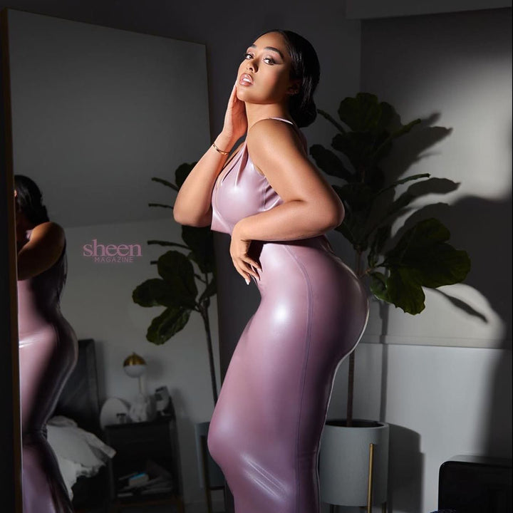 Worn by Jordyn Woods. Photograph by M Daniels, styling by Winnie Stackz.